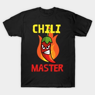 Chili Master Hot Spicy Chef Cook T-Shirt